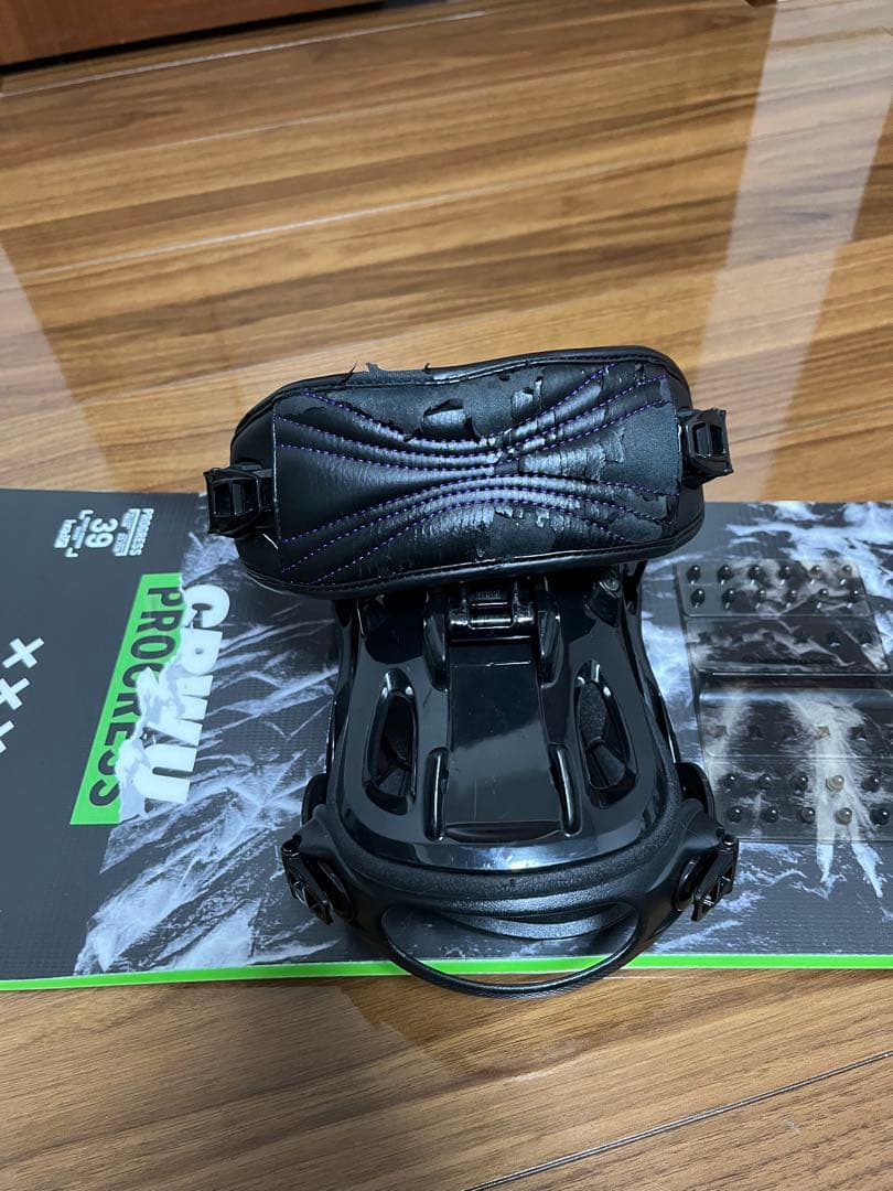 スノーボード HEADブラック/グリーン ビンディング付き