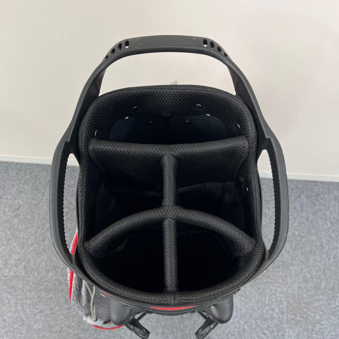 【未使用】FILA フィラ ゴルフ スタンド キャディバッグ 8.5型 レッド