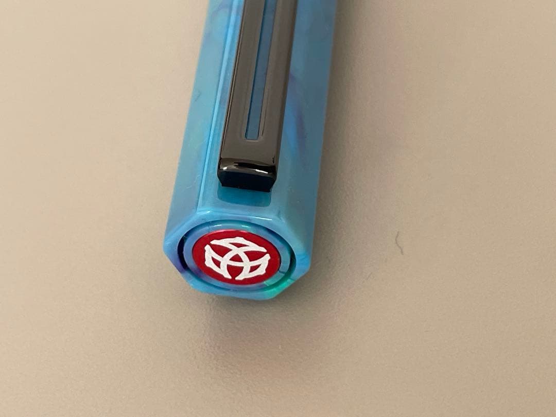 ［未使用］ツイスビー エコ 万年筆 コスモブルー B太字