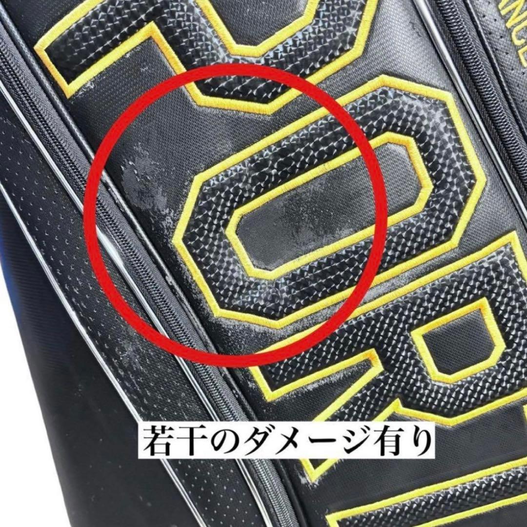 LE COQSPORTIF キャディバッグ イエロ- 9.5型 トリコロール