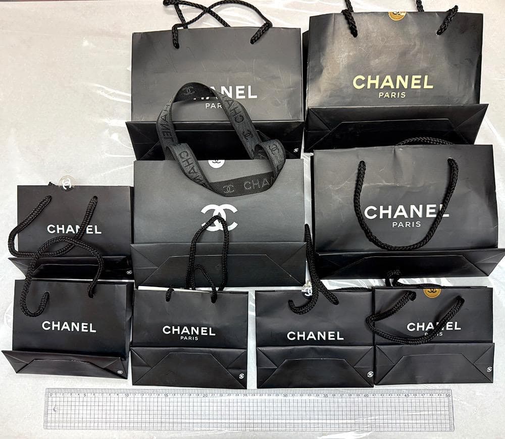 シャネル空箱 14個 ギフト袋 9枚 黒 セット