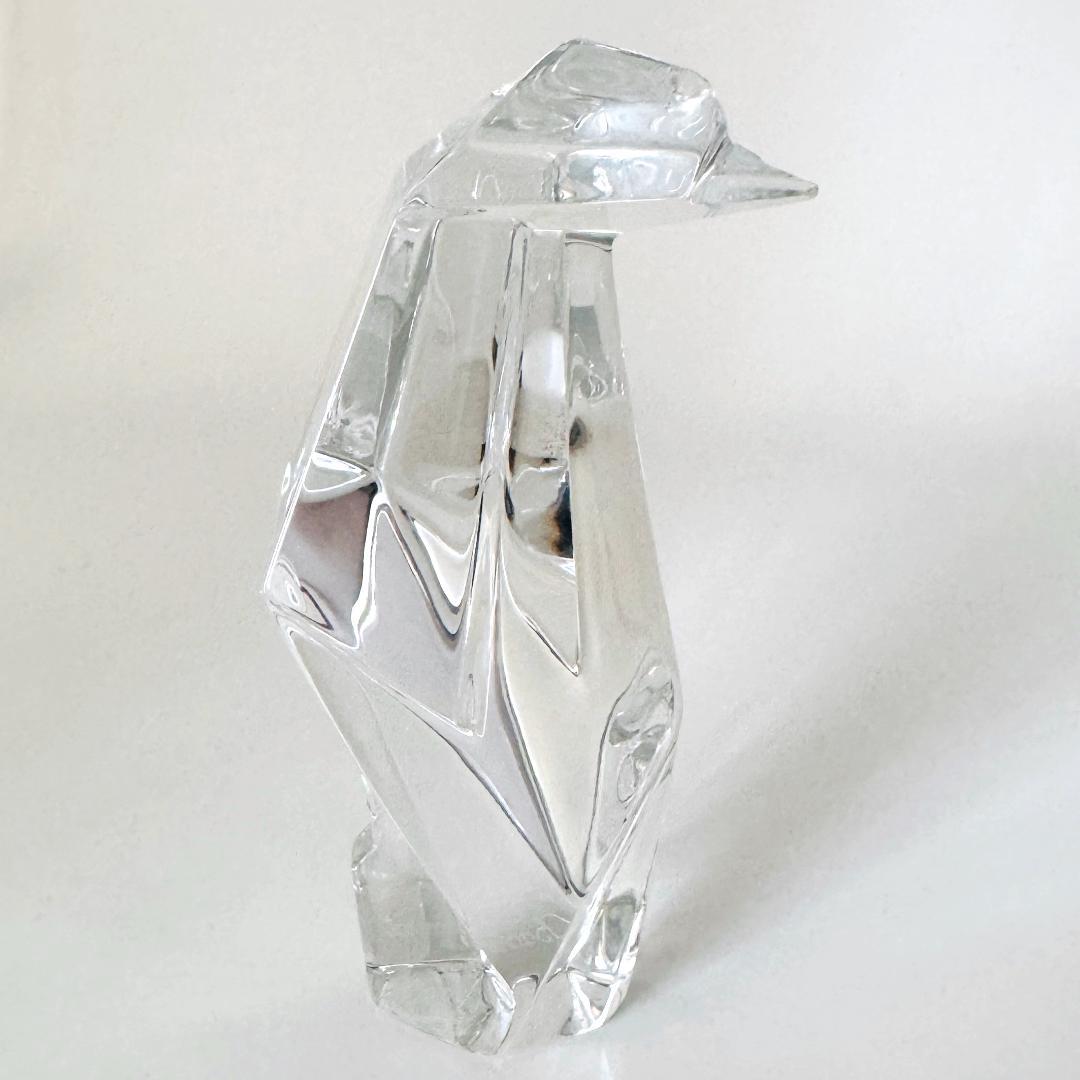 【バカラ】動物 ペンギン 置物 インテリア★美品★幸運　ケース付き