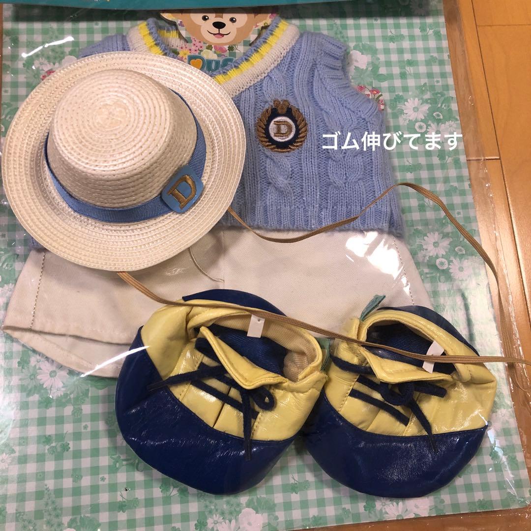 ★ダッフィー★かわいお顔チャイナ　ダッフィー ぬいぐるみ　コスチューム4点セット