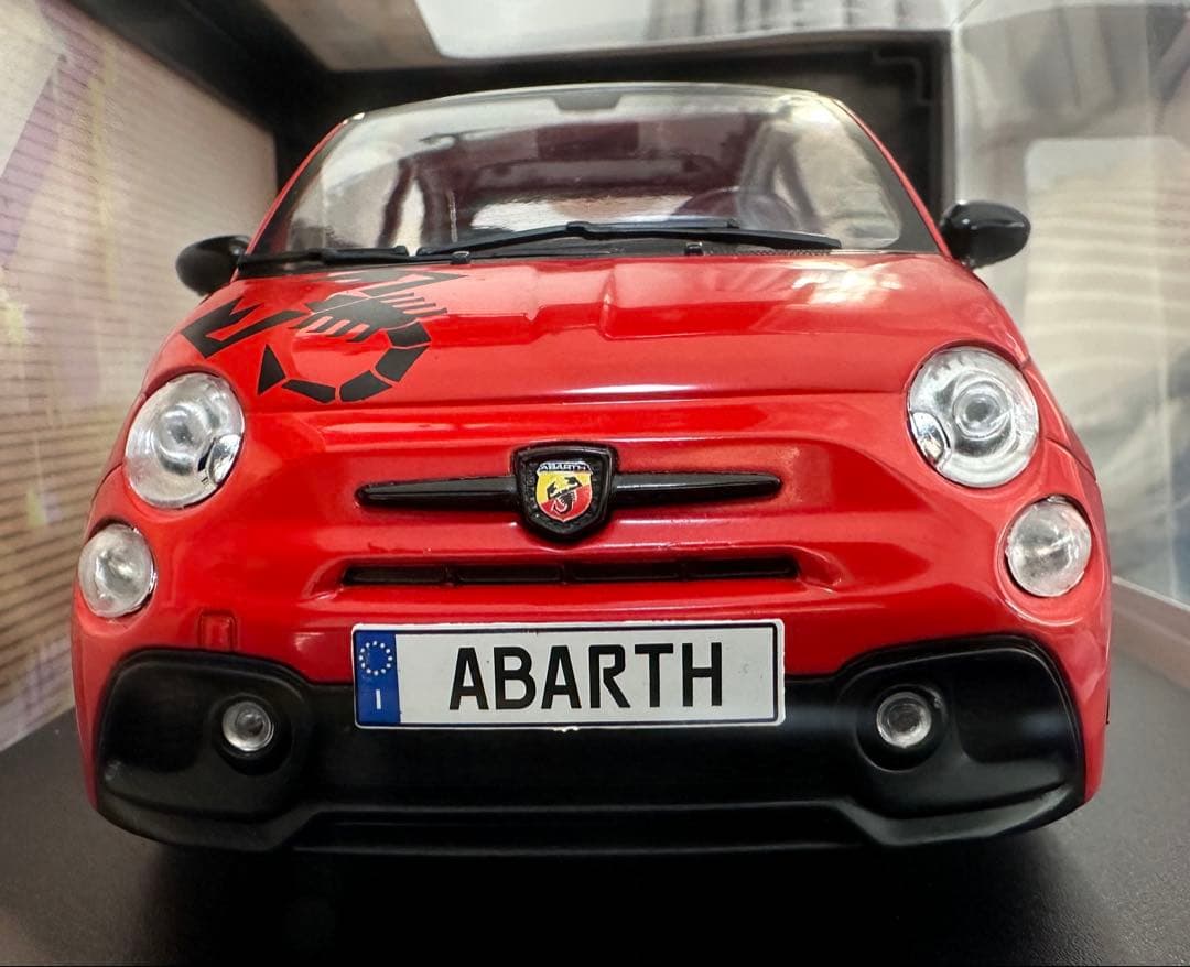 SOLIDOABARTH 500 ミニカー レッドスコーピオン1/18値下げ