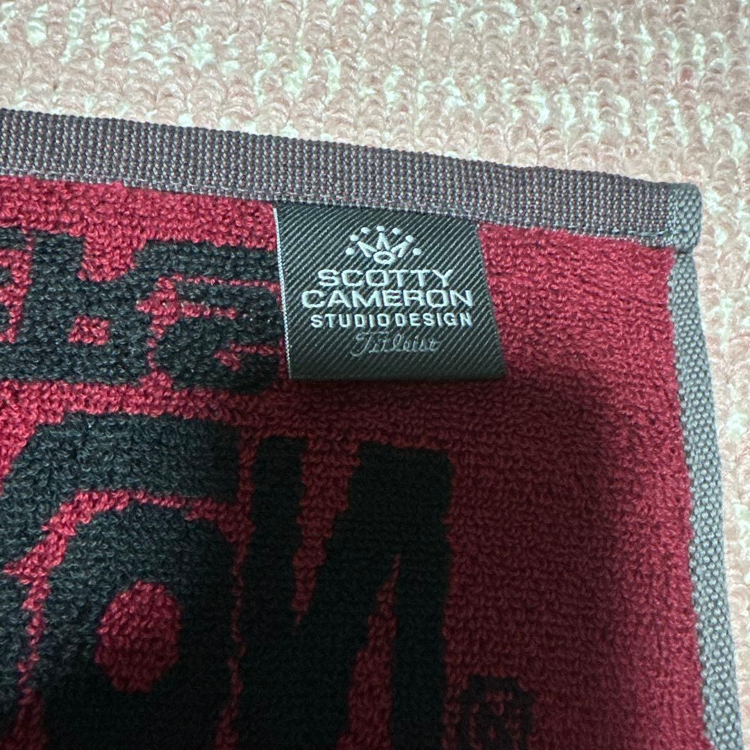 スコッティキャメロン　ツアータオル　レッド　ブラック　本物　未使用　タイトリスト