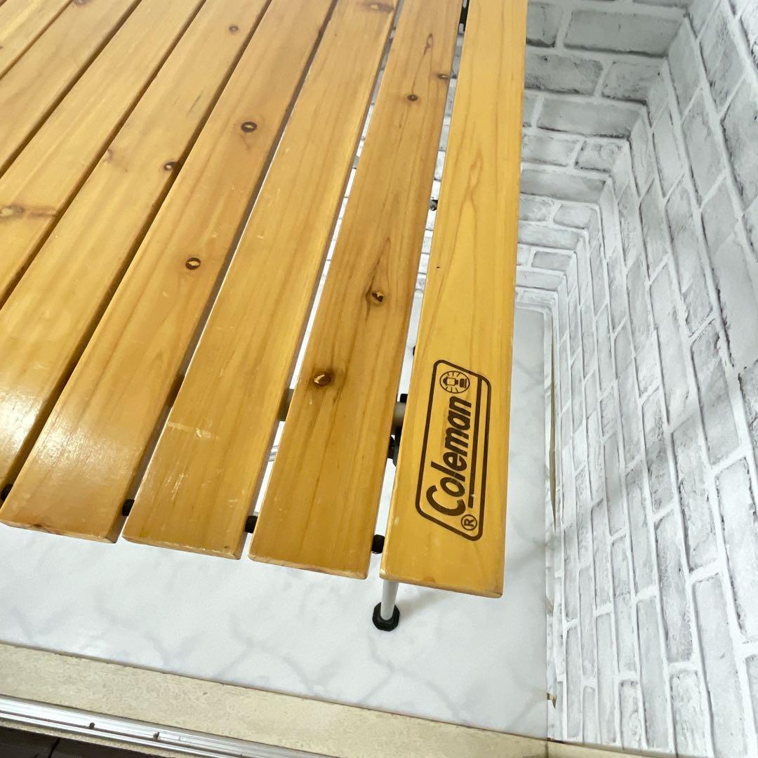 Coleman コールマン ナチュラルウッドロールテーブル 90