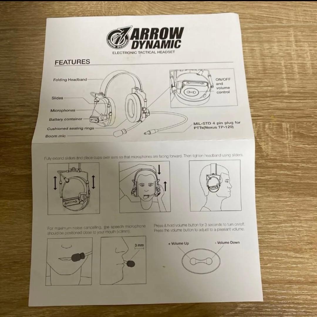 Arrow Dynamic製のComtac3タイプヘッド(ジャンク品)