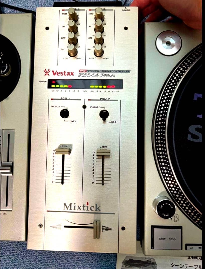 DJ機材 Technics SL-1200MK3D&Vestax PMC-06 Pro A