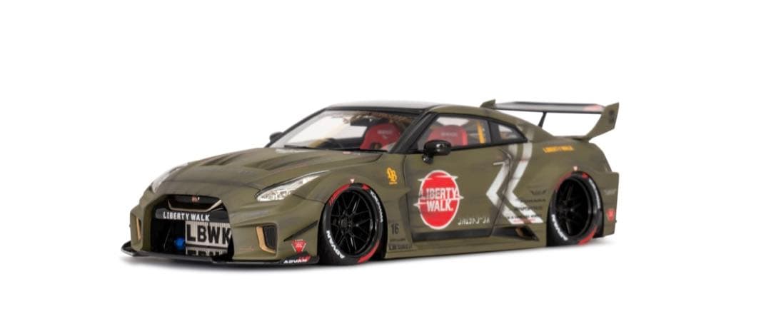LIBERTY WALK NISSAN GT-R ミニカー 1/43