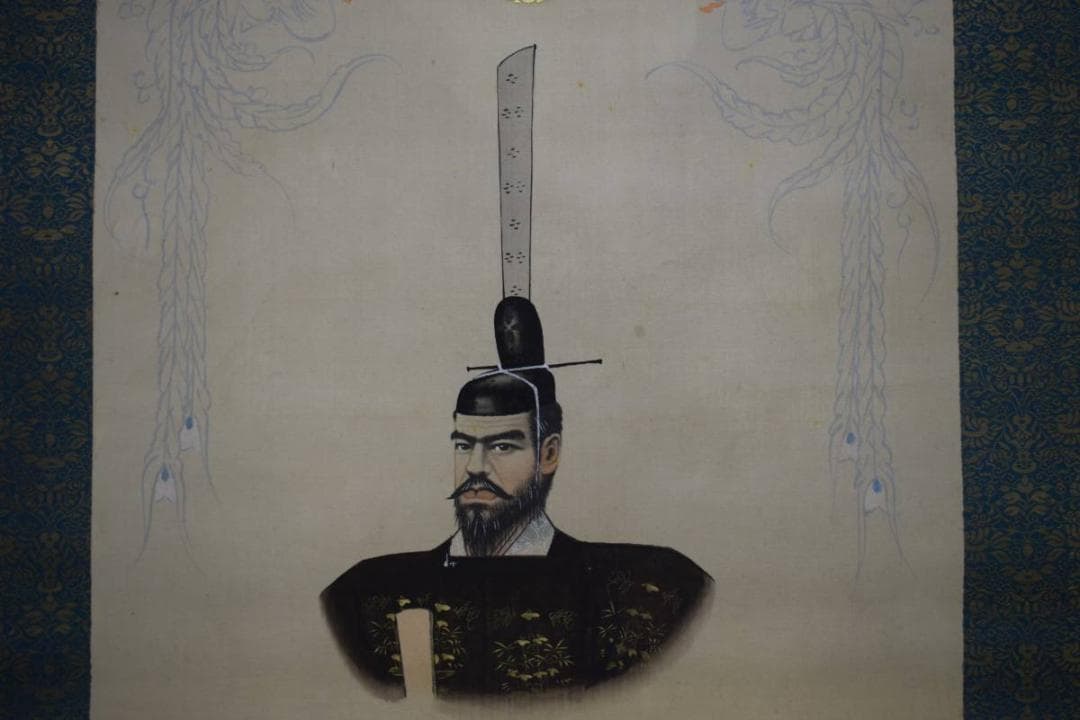 真作/加藤國堂/明治神官図/桐共箱二重箱付/布袋屋掛軸HE-541