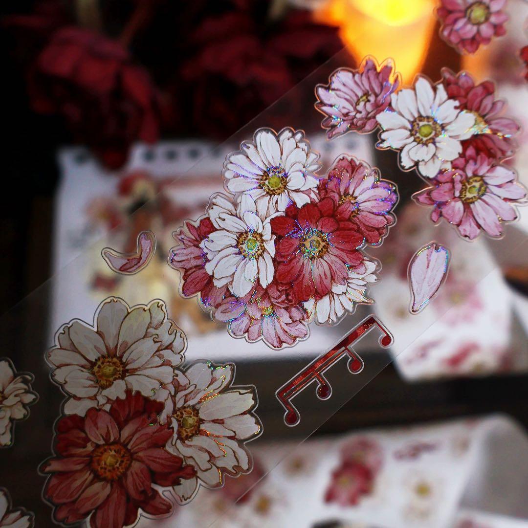 繁花文创《暖菊》海外マスキングテープ　マステ 【2659】