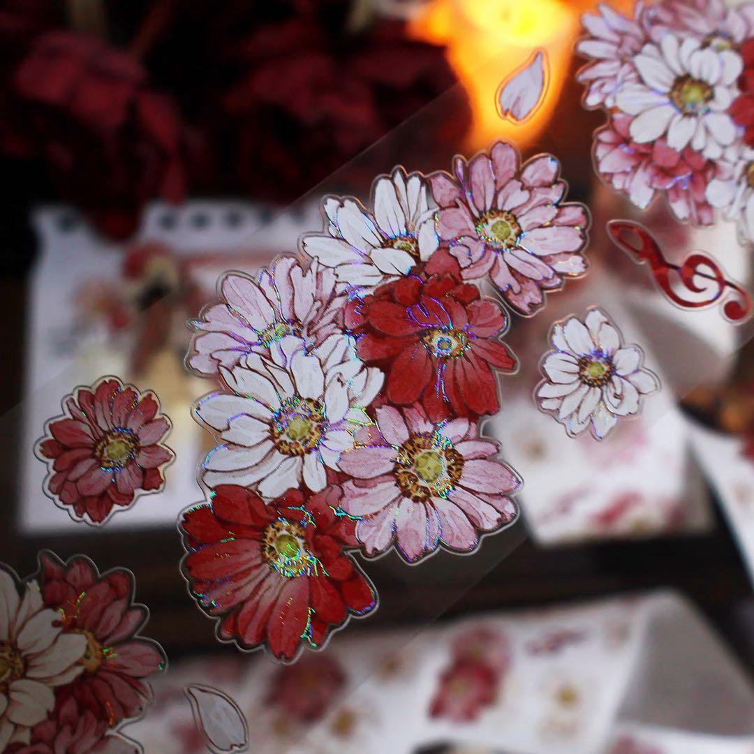 繁花文创《暖菊》海外マスキングテープ　マステ 【2659】