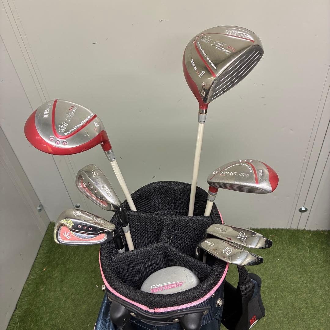 レディースゴルフクラブセット【Wilson】【SA GEAR】【初心者用】★