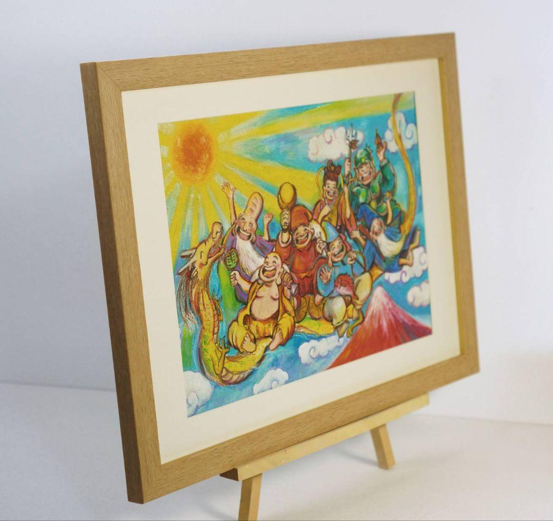 【招福笑福】A4サイズ 七福神アート