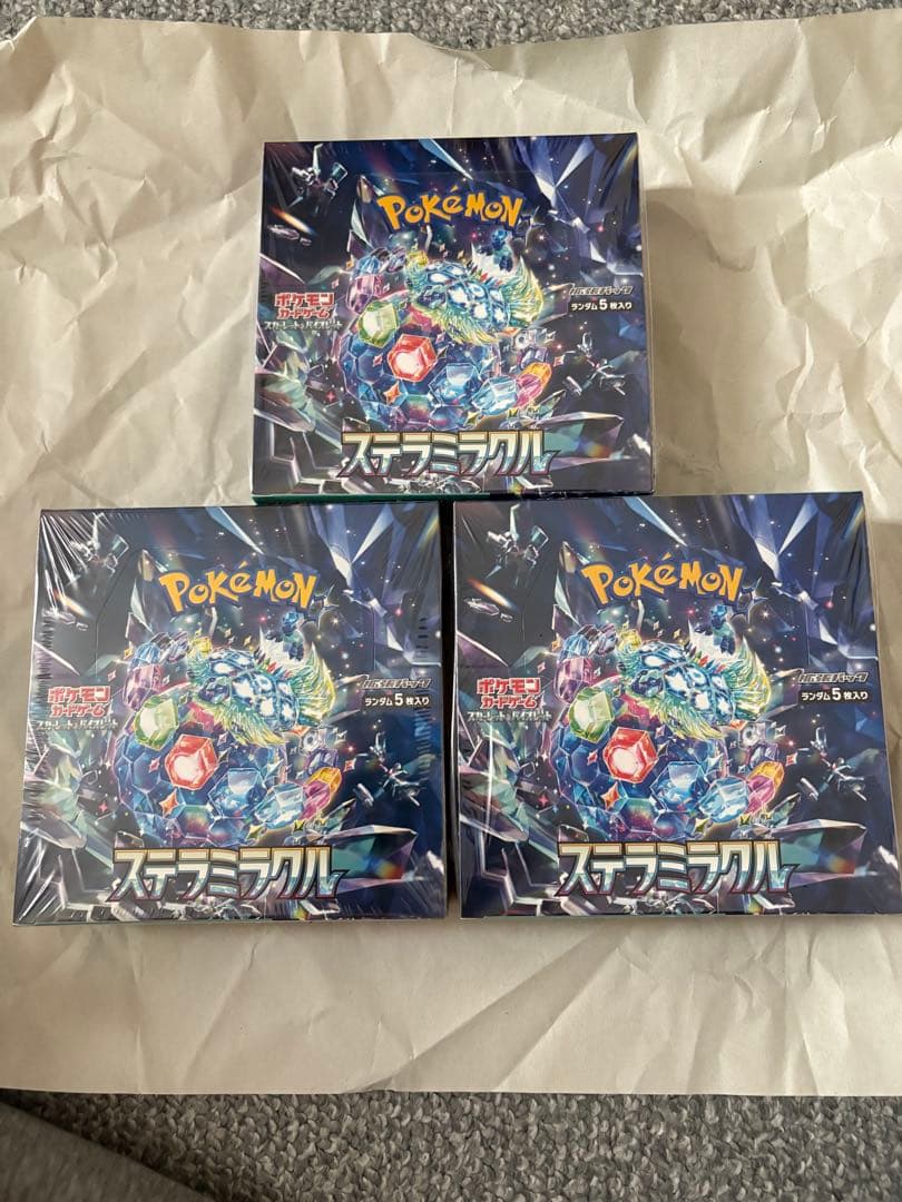 ポケモンカードゲーム ステラミラクル3boxセット　シュリンク付き