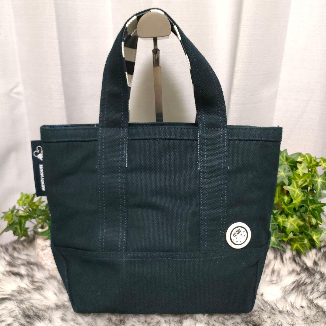 【美品】パーリーゲイツ MickeyMouseコラボ アップリケ カートバッグ紺