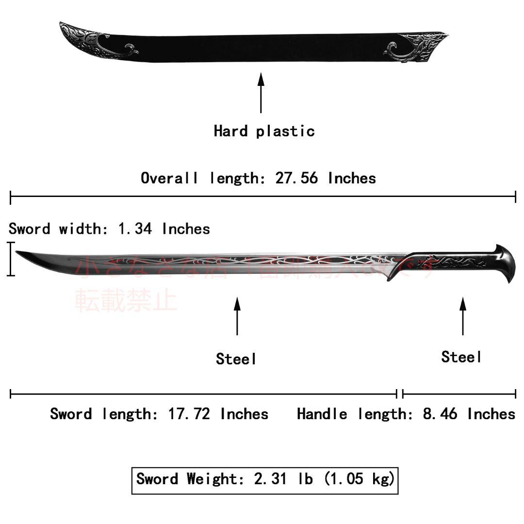 精霊王は剣が短い 古兵器 武具 模造刀·模擬刀 Cosplay ロールプレイング