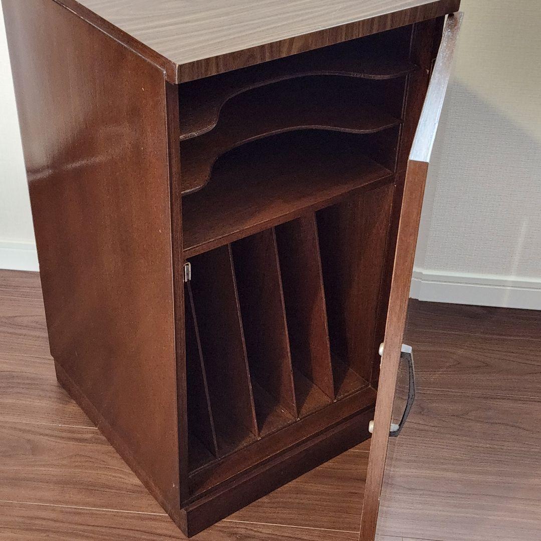 収納ラック レコード 当時もの レトロポップ 昭和家具 日本製 希少 インテリア