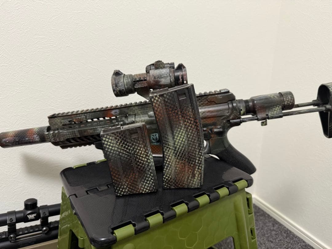 マルイ　M4パトリオットHC 迷彩電動ガン スコープ付き マガジン2本