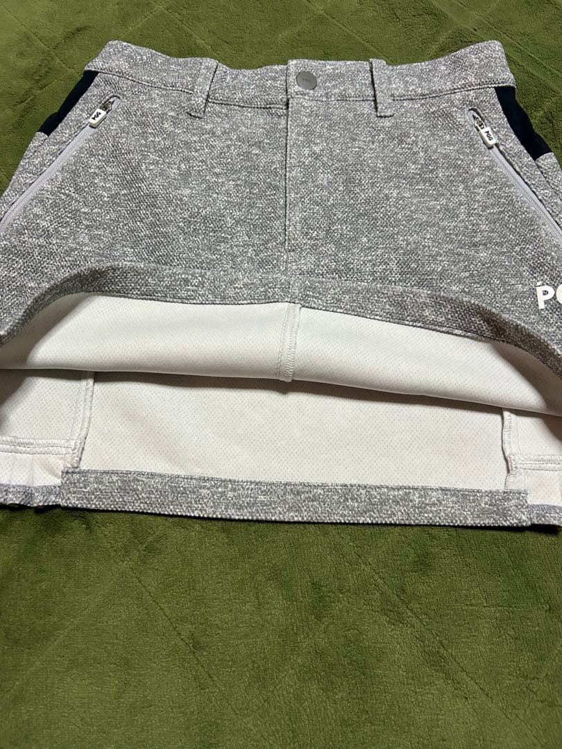 PGG レディース ゴルフ スカート グレー
