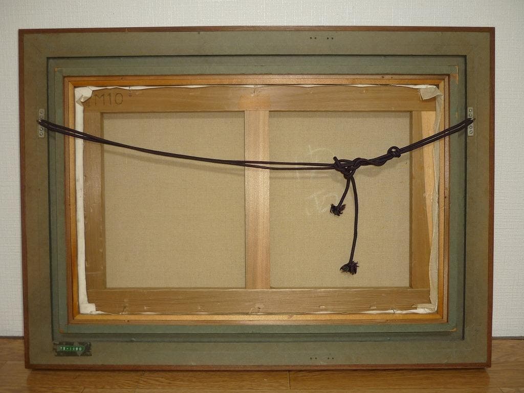 【真作】★絵画★福井良之助　油彩10号　静物　梅田画廊取扱い　箱・黄袋入★L89