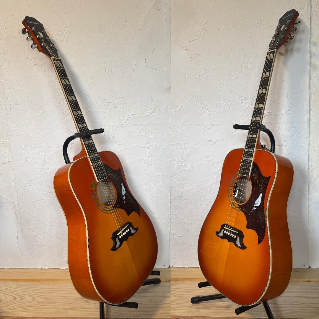 Epiphone Dove Proハミングバード 即戦力エレアコ送料込 即使用可
