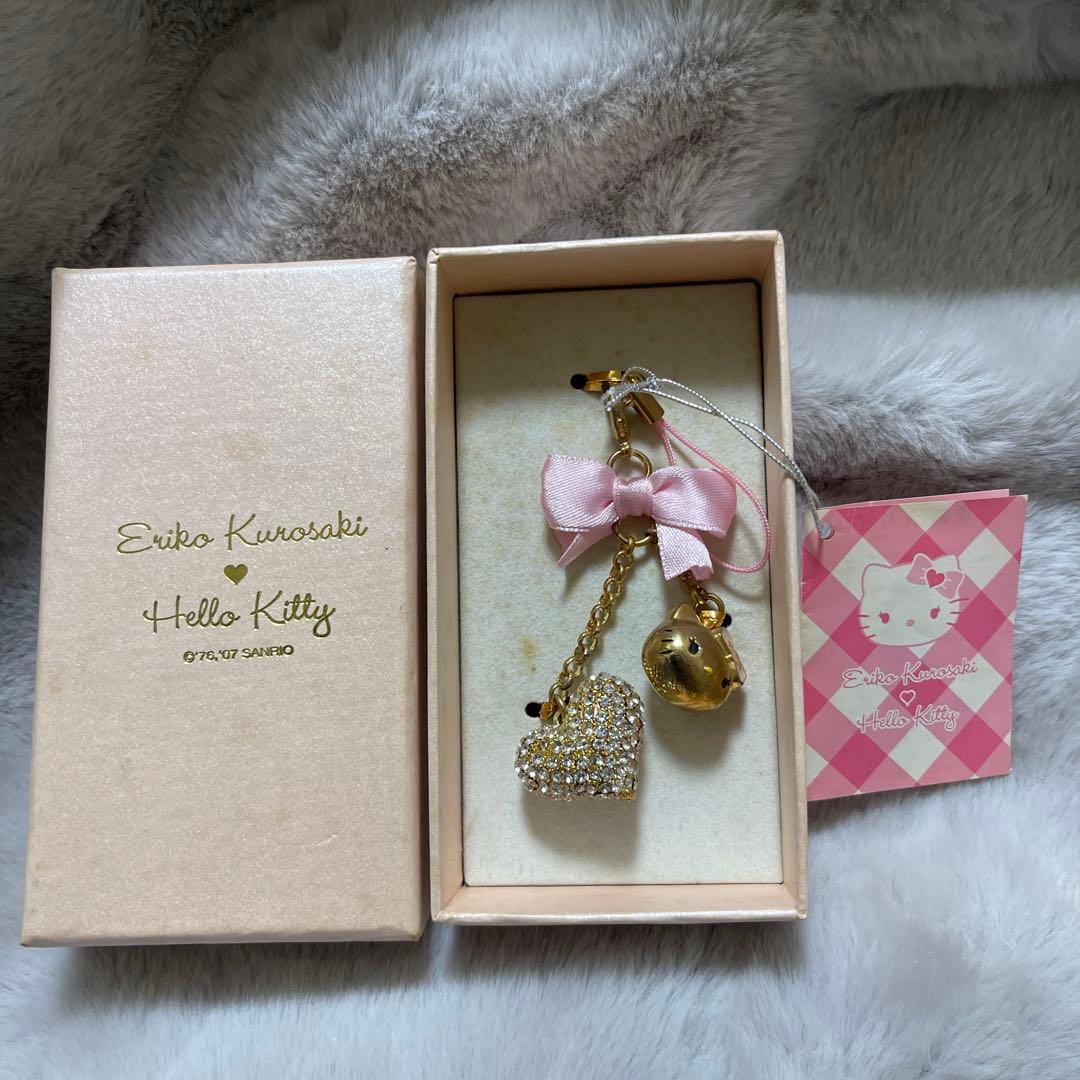 【希少・レア】ハローキティ/vivitix/黒崎えり子/ストラップ/ハート