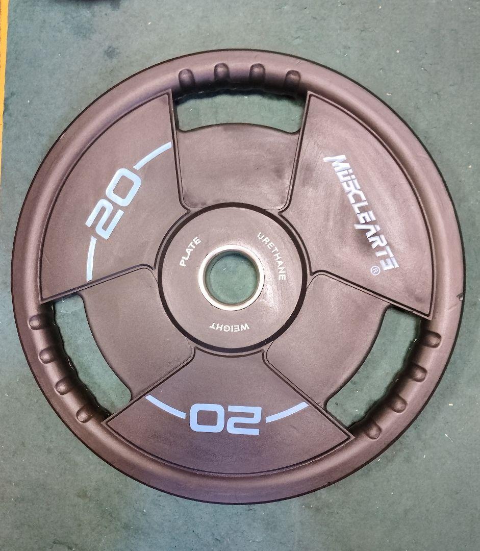 オリンピック プレート　MUSCLEARTS 20kgプレート 1枚②