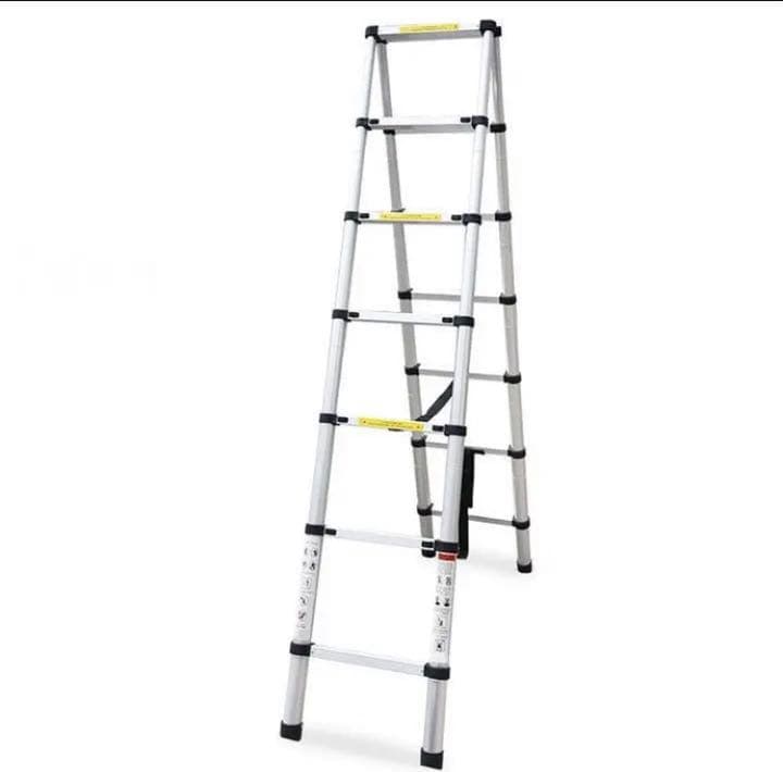 伸縮脚立はしご脚立最長1.7m伸縮ハシゴ最長3.4m 耐荷重150kg