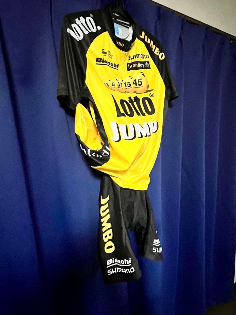 シマノ⭐️Lotto Jumbo／ロット・ユンボ ⭐️ジャージ上下セット⭐️ビアンキ