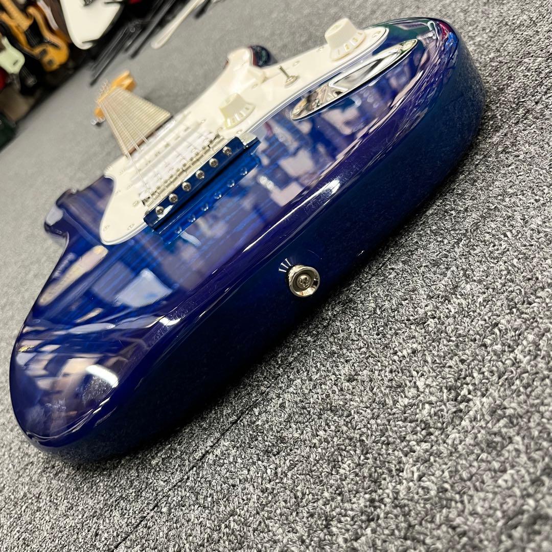 【11222】 BUSKER'S ストラトキャスタータイプ キルテ ブルー