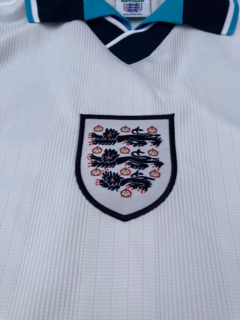 【スコアドロー】90s イングランド代表 ユニフォーム アウェー／半袖 XL