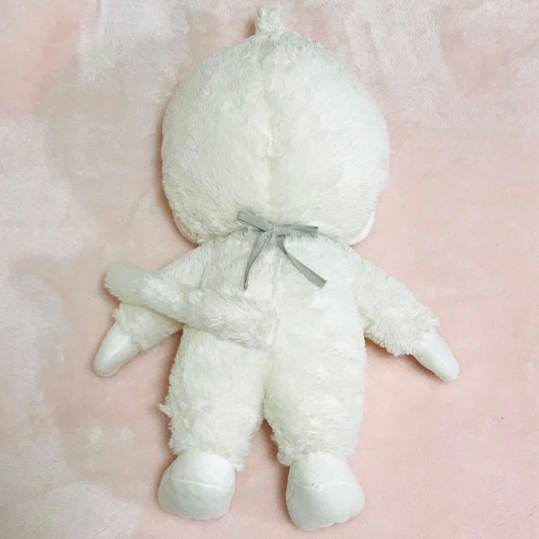 大きめサイズ ホワイト モノトーン モンチッチ 白ぬいぐるみ