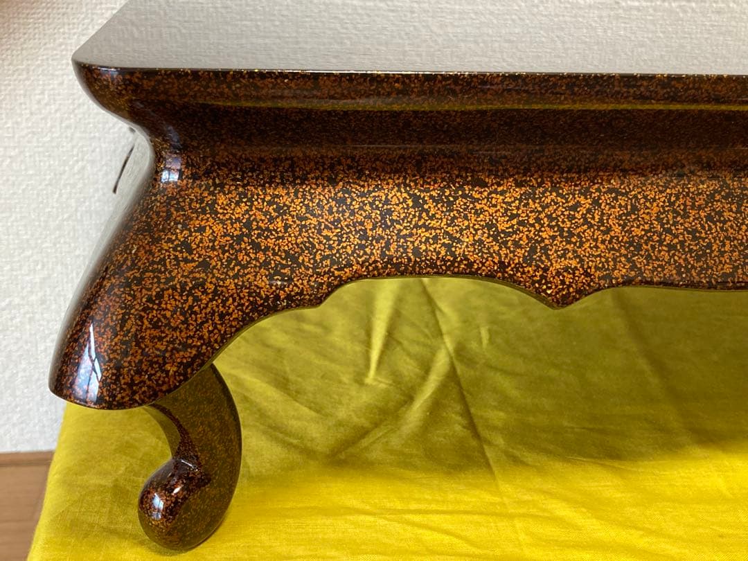 輪島塗 梨地花台 四足 共箱付き