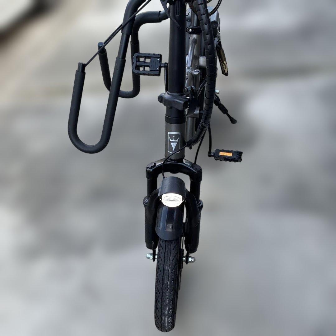 JECHAM 折りたたみ自転車 電動アシスト シルバー