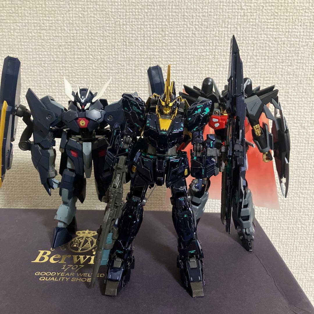 ガンプラ組み立て済み完成品3セット