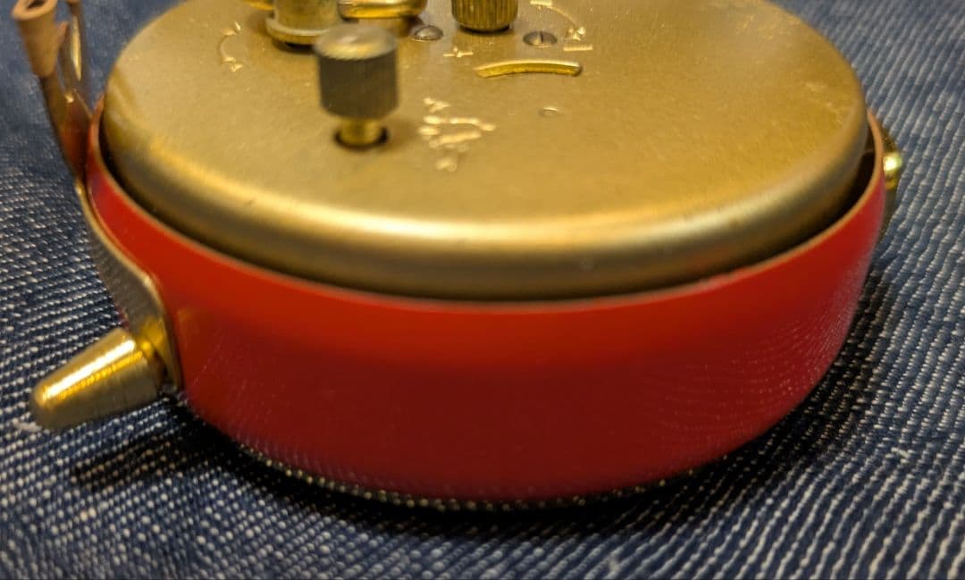 おまとめお取引用　マウテ　目覚まし時計　丸型　朱色&ペパーミントセット　ご予約品