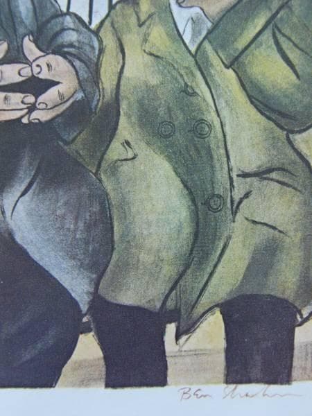 Ben Shahn、Seward Park、大判希少画集画、新品額装付