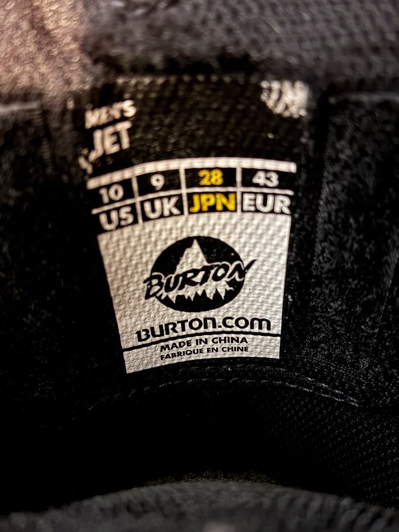 BURTON JET スノーボードブーツ ブラック ダイヤル式