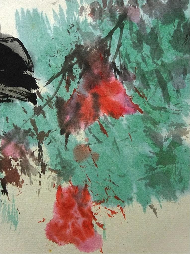 掛軸 胡夢『仕女図 美人』中国画 紙本 肉筆 箱無し 掛け軸 w061117