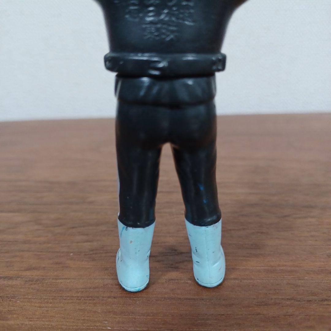 当時ものポピー製「仮面ライダー」希少青成型＆黒成型ミニソフビフィギュア２点セット