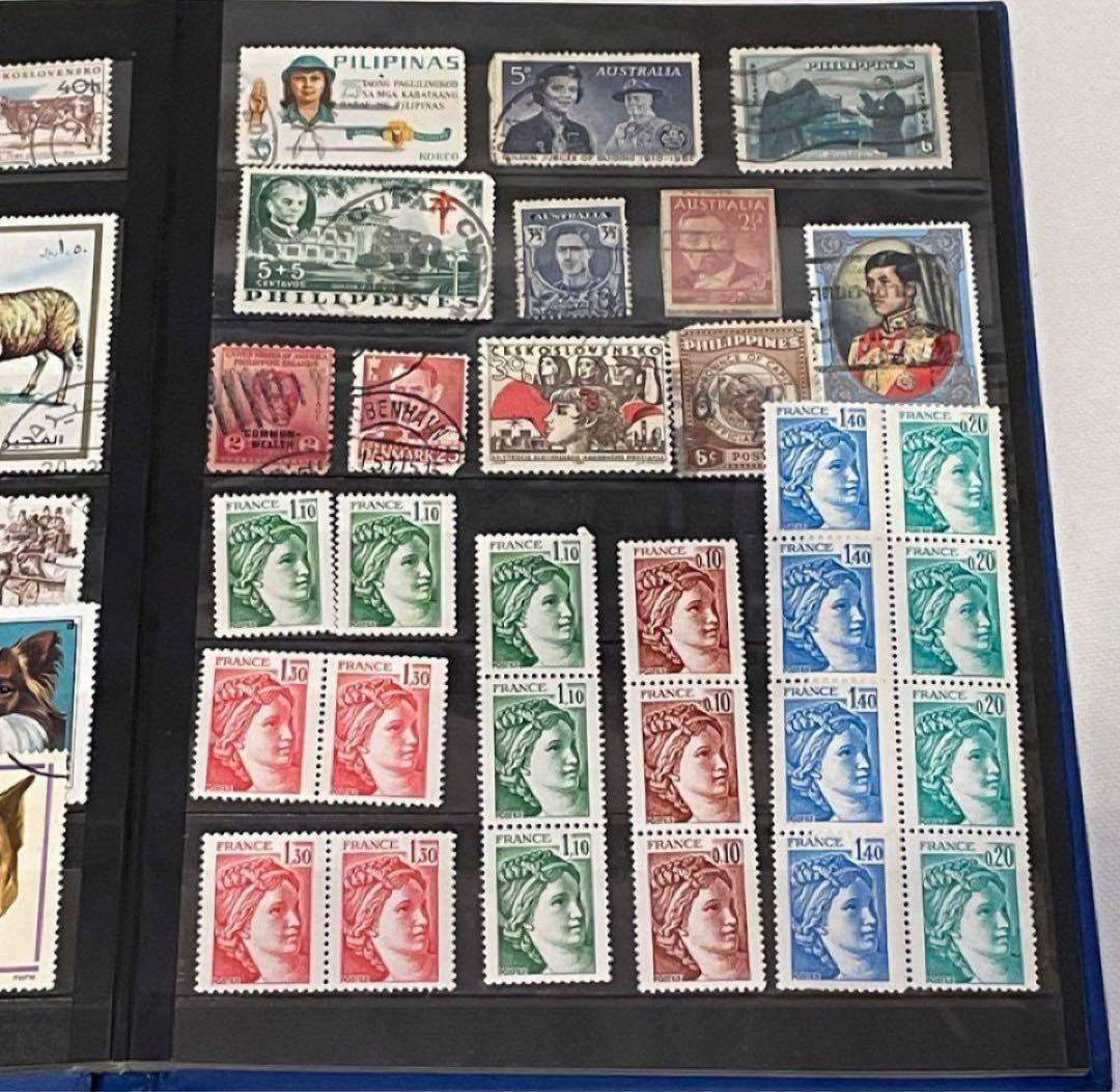 切手　外国　1冊291枚まとめ売り　切手コレクションアルバム