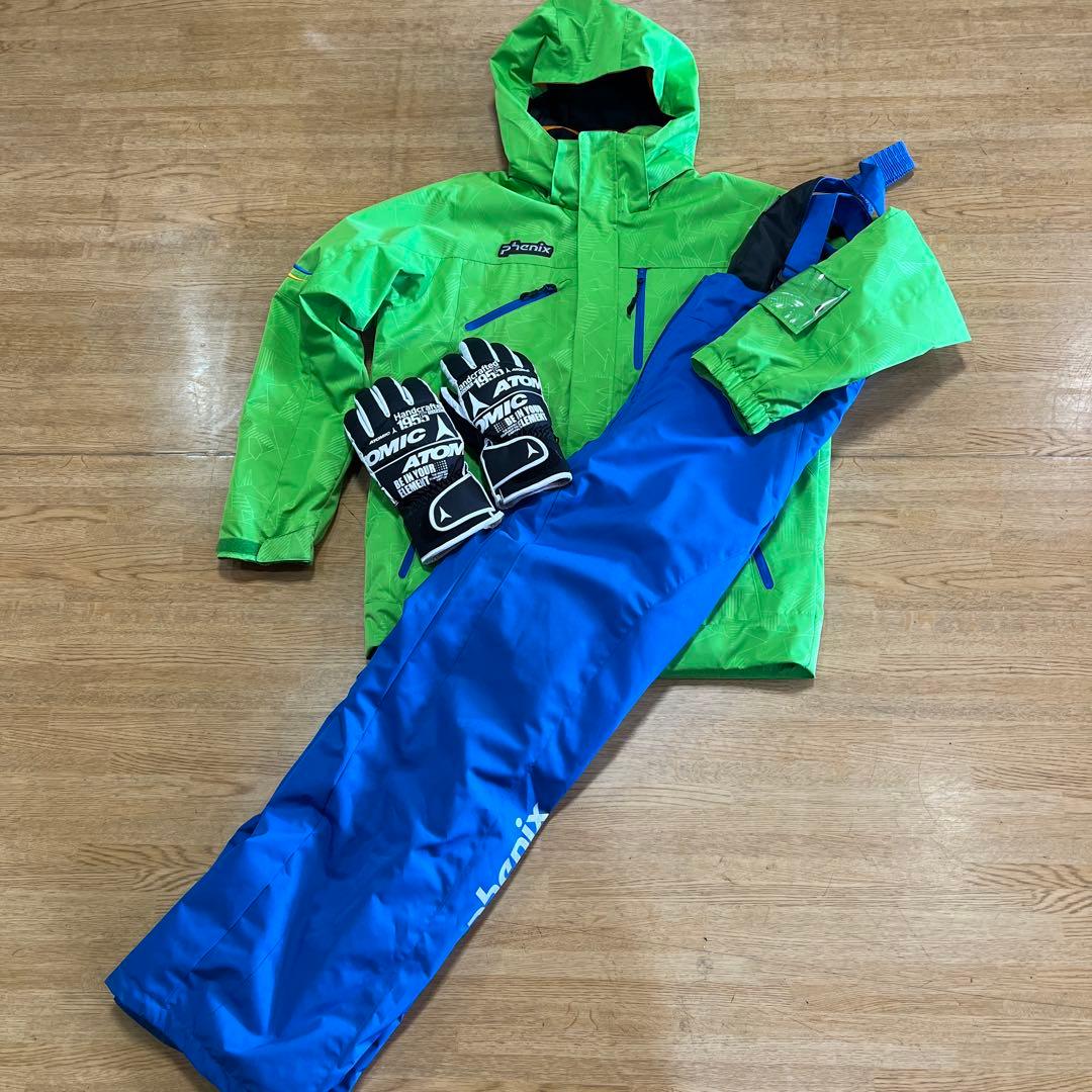 PHENIX メンズ中綿入り上下セット　170cm グローブ付き