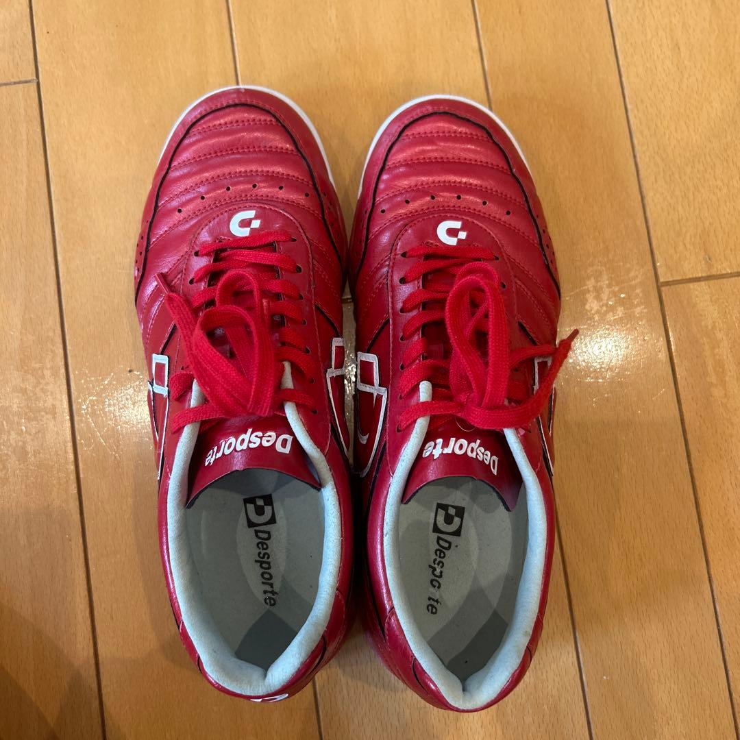 デスポルチ フットサルシューズ サッカー 赤 26.5cm カンピナスSP2