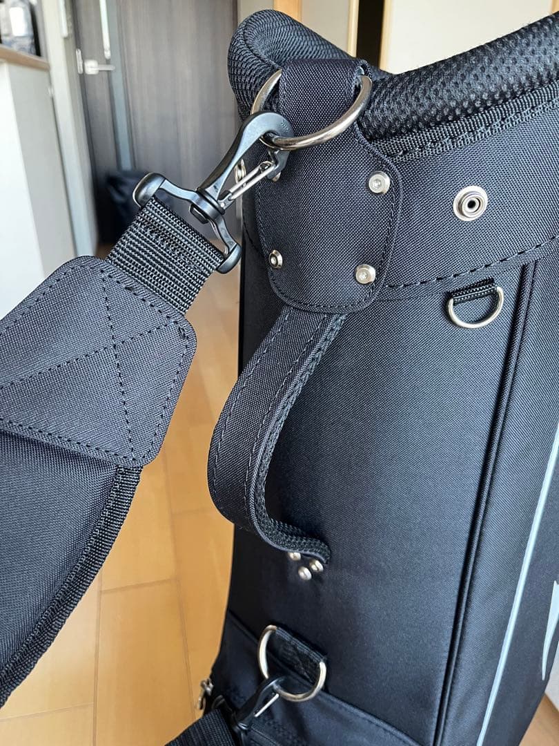 美品ミズノ　MIZUNO カート式キャディバッグ　9型軽量2.3kg ブラック