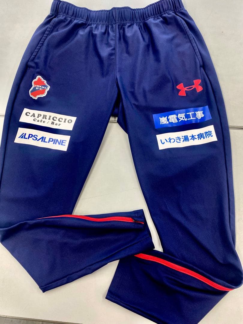 いわきFC トップチーム選手支給品、実着用品。アンダーアーマー製　サイズXL