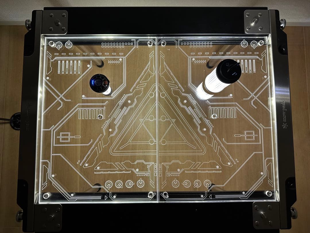 スノーピーク IGT企画 対応 アクリル天板 1ユニット 2枚セット ケース付2