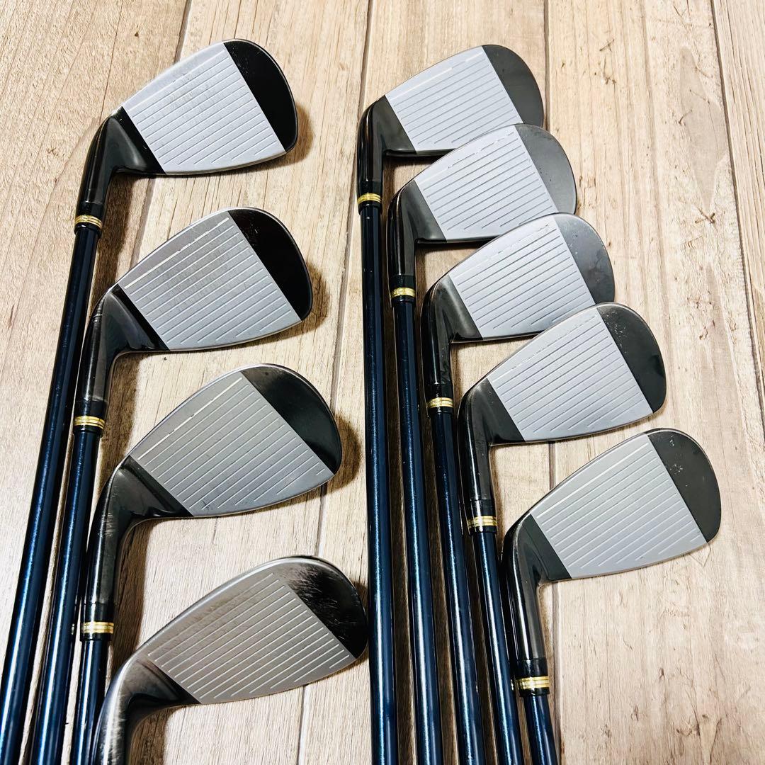 【希少】本間 最高級 BERES MG700 IP-BLACK 限定 黒 9本右