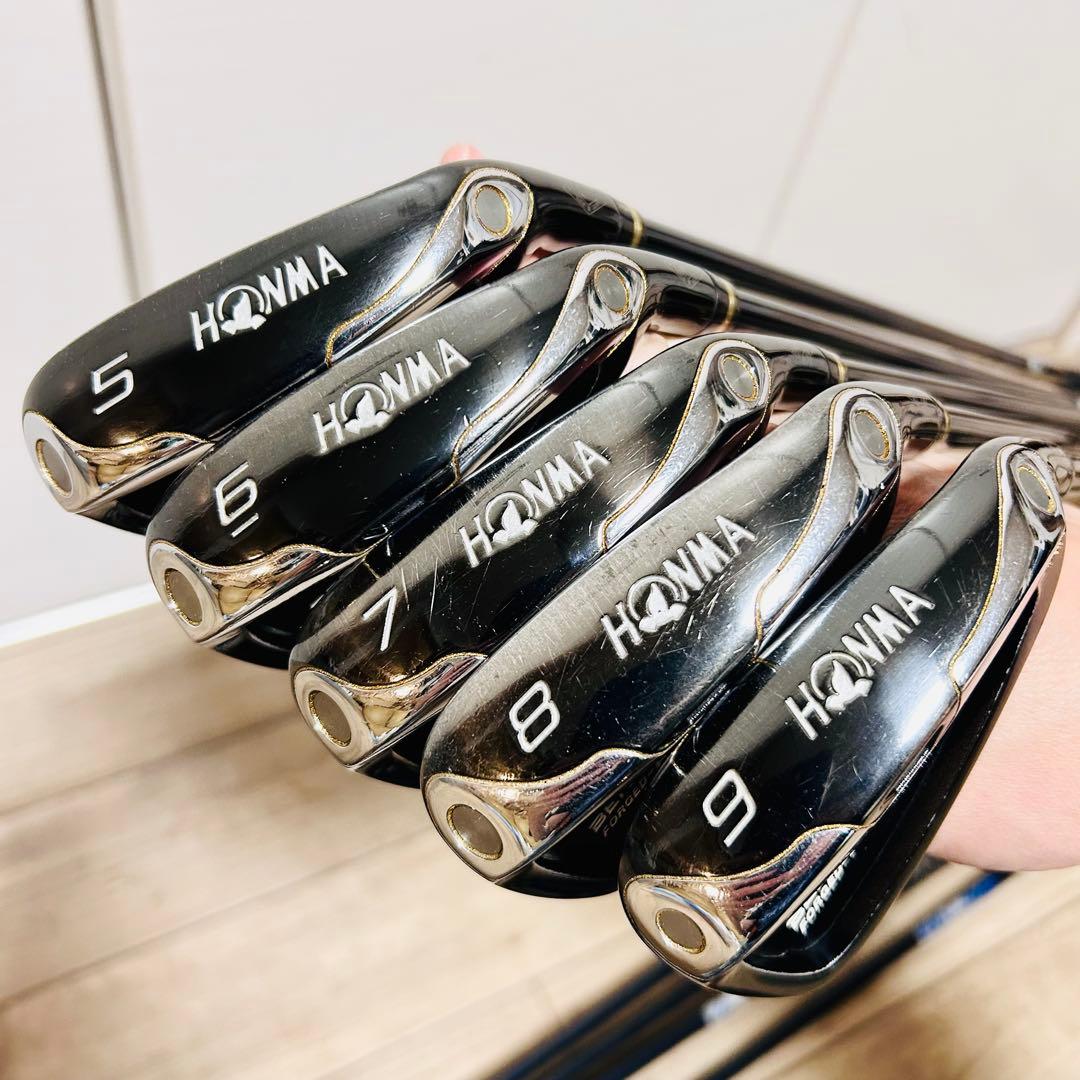 【希少】本間 最高級 BERES MG700 IP-BLACK 限定 黒 9本右