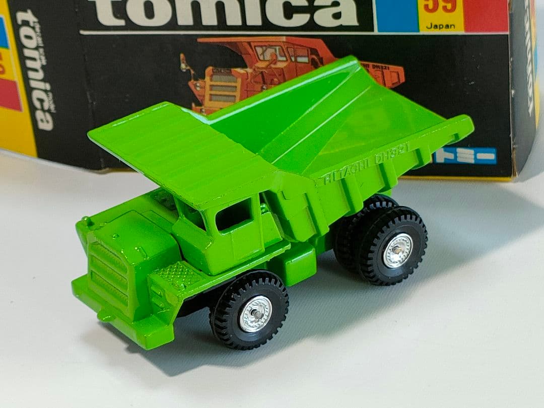 黒箱トミカ 59　日立重ダンプカー　美品　日本製　デッドストック